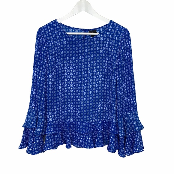 Worthington Ruffle Sleeve Top - Picture 1 of 11